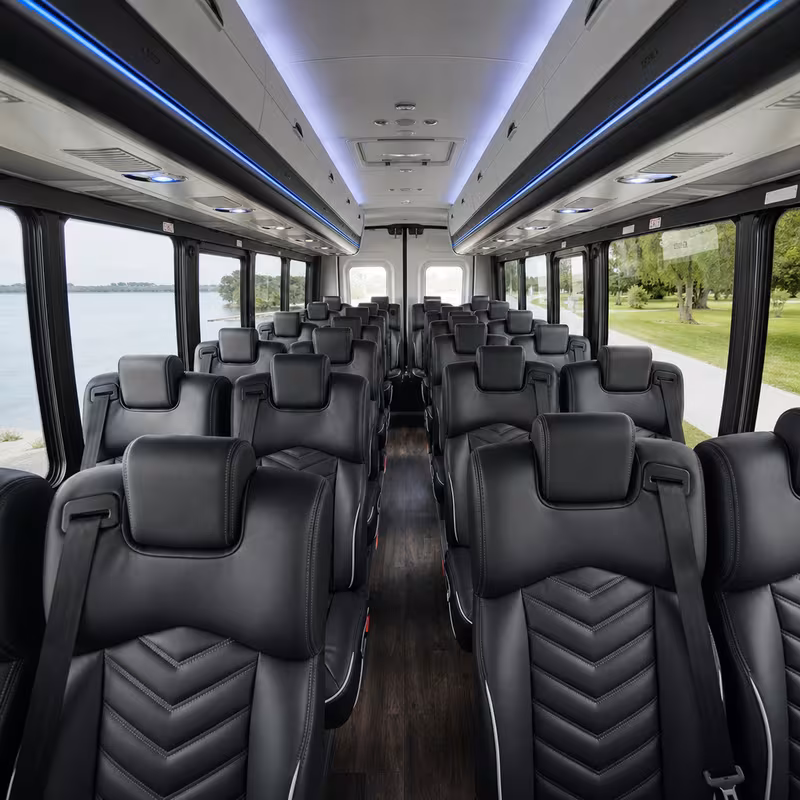 15-35 Passenger Minibus Interior