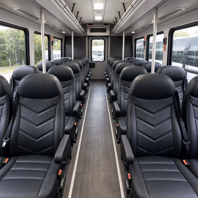 15-35 Passenger Minibus Interior