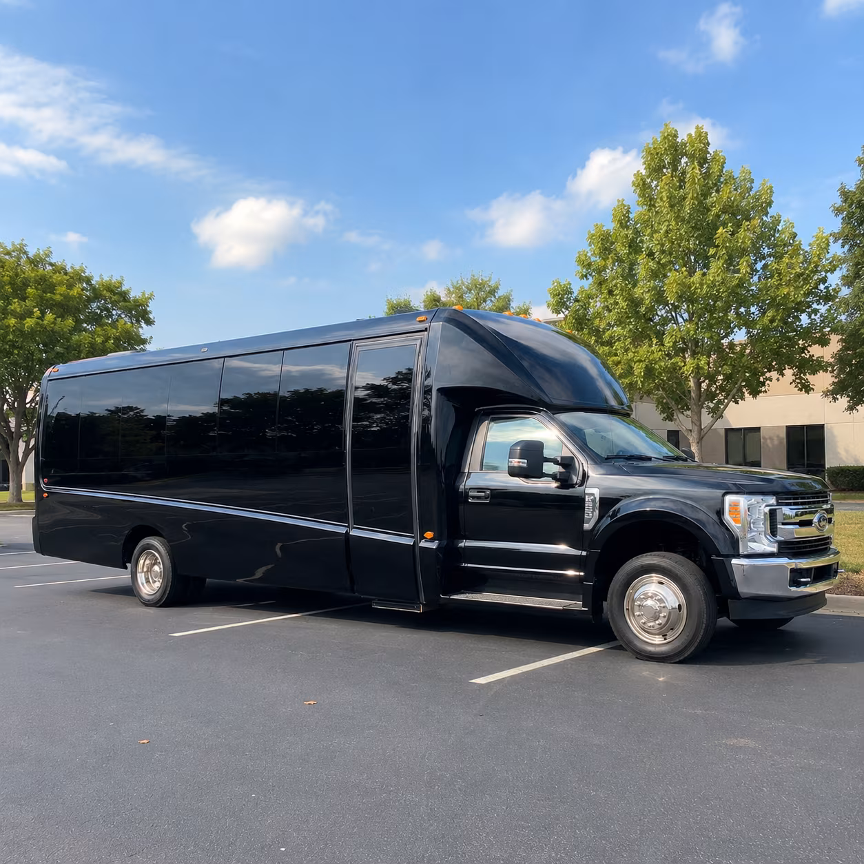 Norfolk Airport Shuttle & Transportation party bus exterior