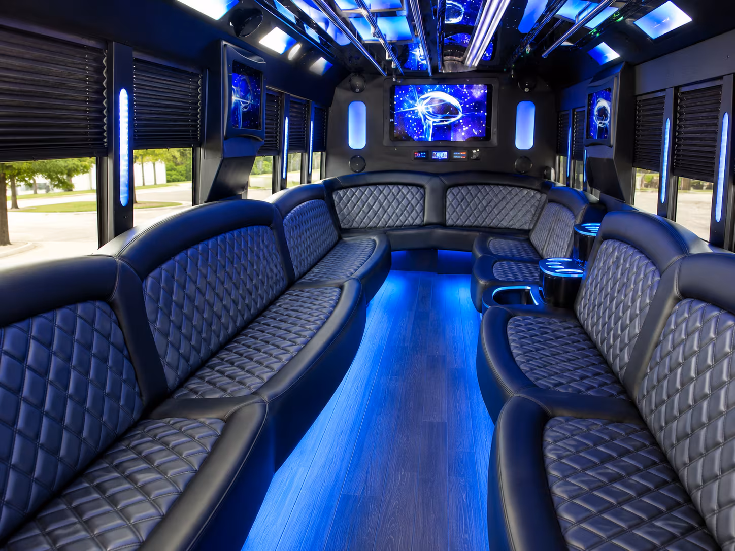 Norfolk Birthday, Sweet 16, & Quinceañera Transportation party bus exterior