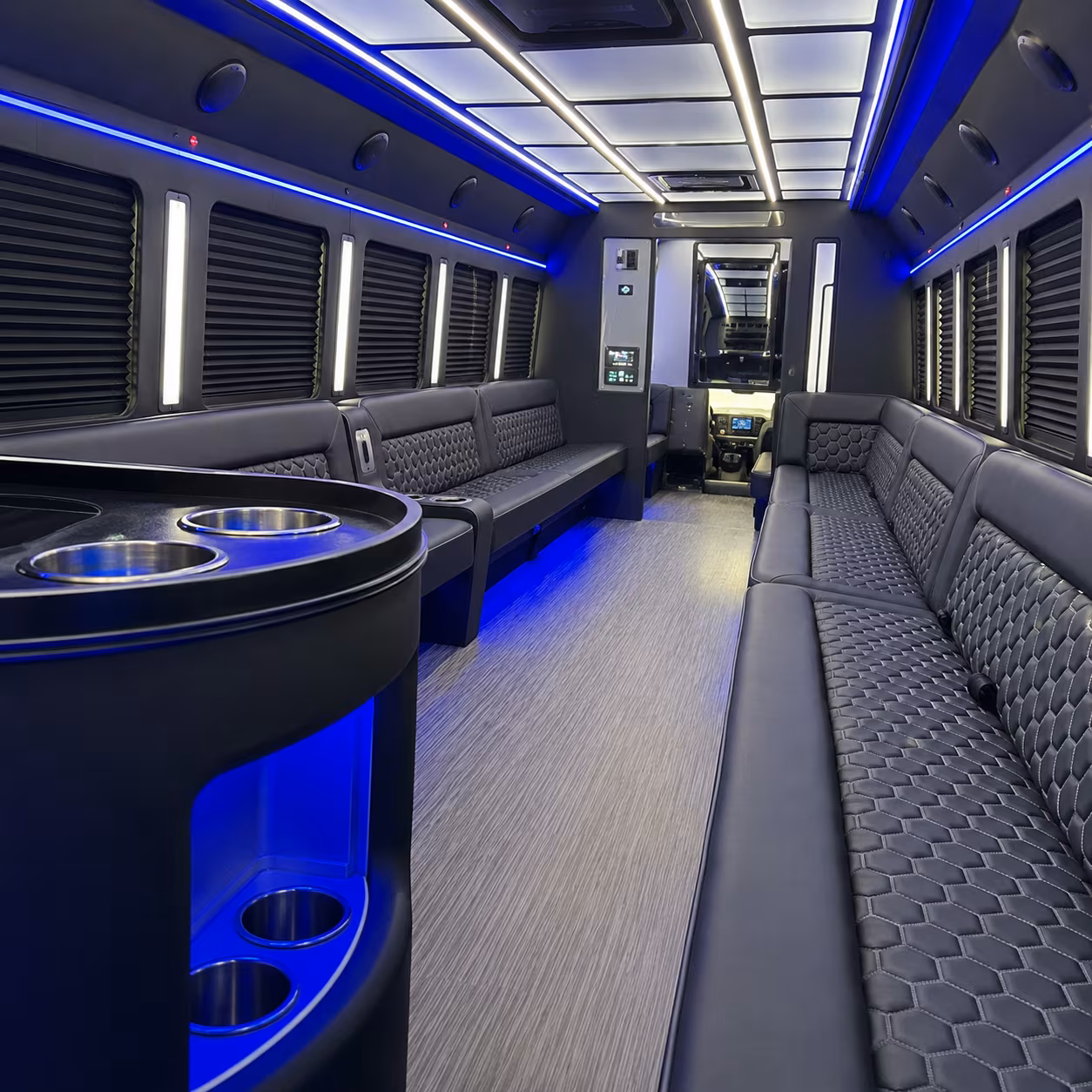 Norfolk Birthday, Sweet 16, & Quinceañera Transportation party bus exterior
