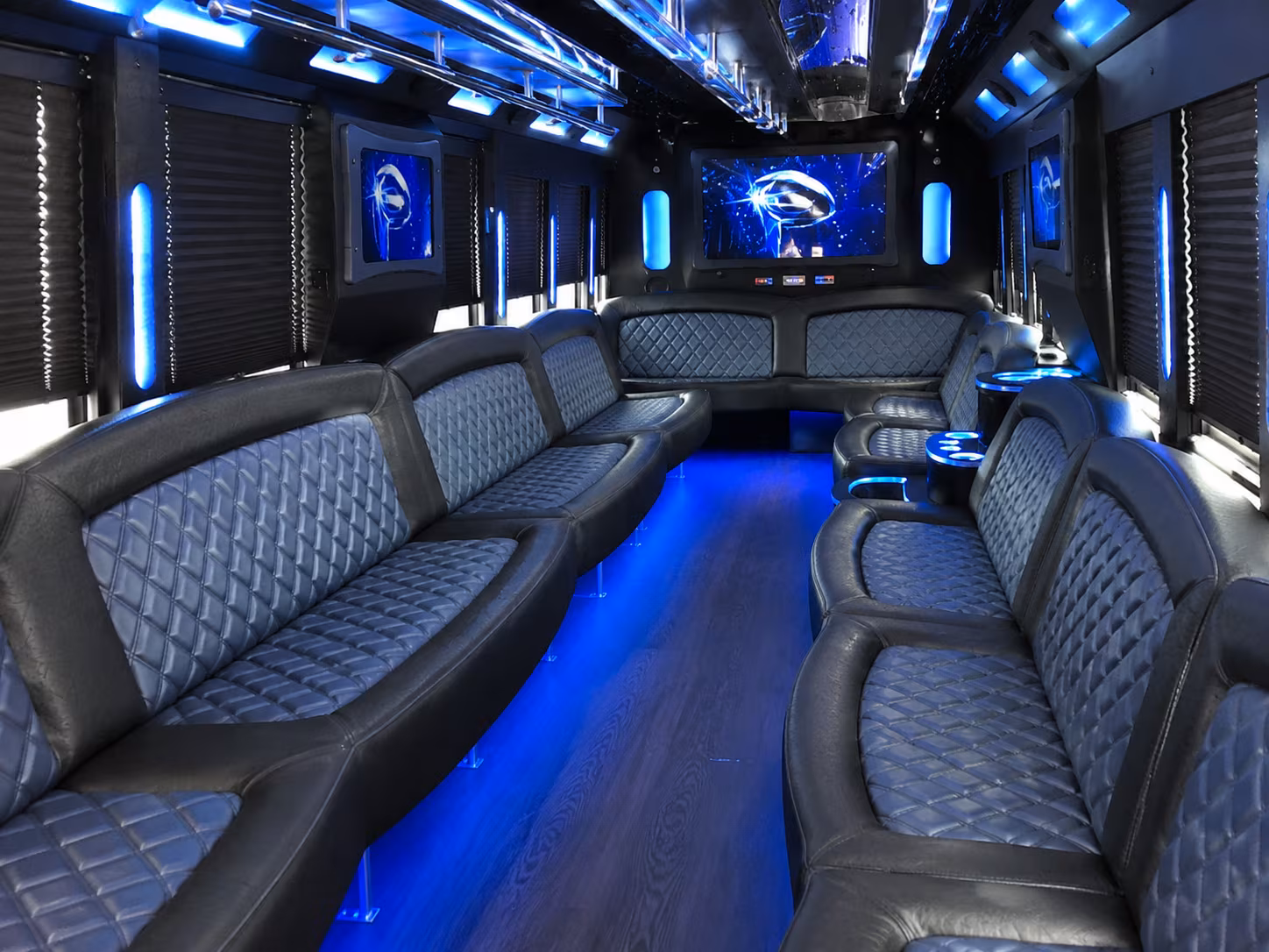Norfolk Birthday, Sweet 16, & Quinceañera Transportation party bus exterior