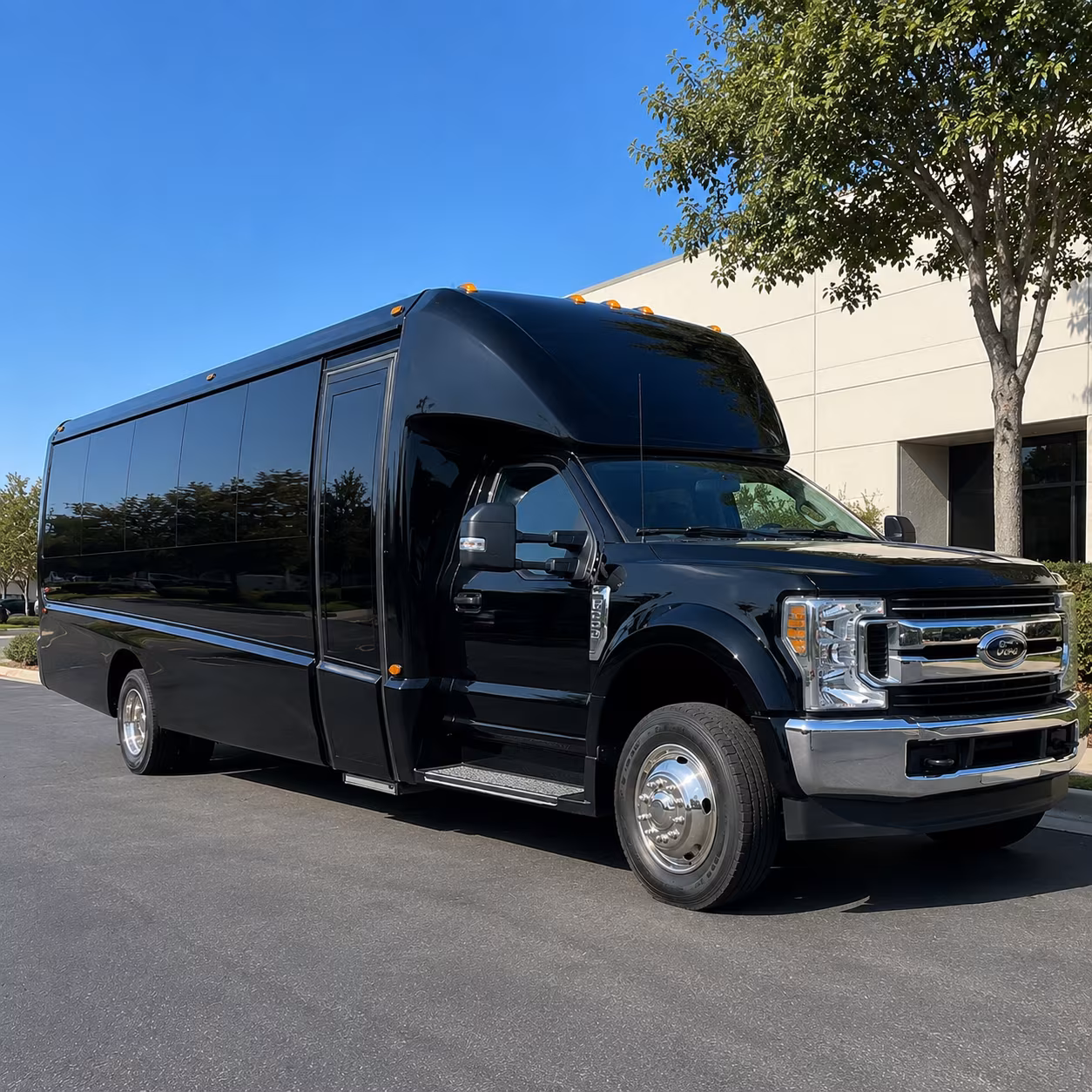 Norfolk Corporate Transportation party bus exterior
