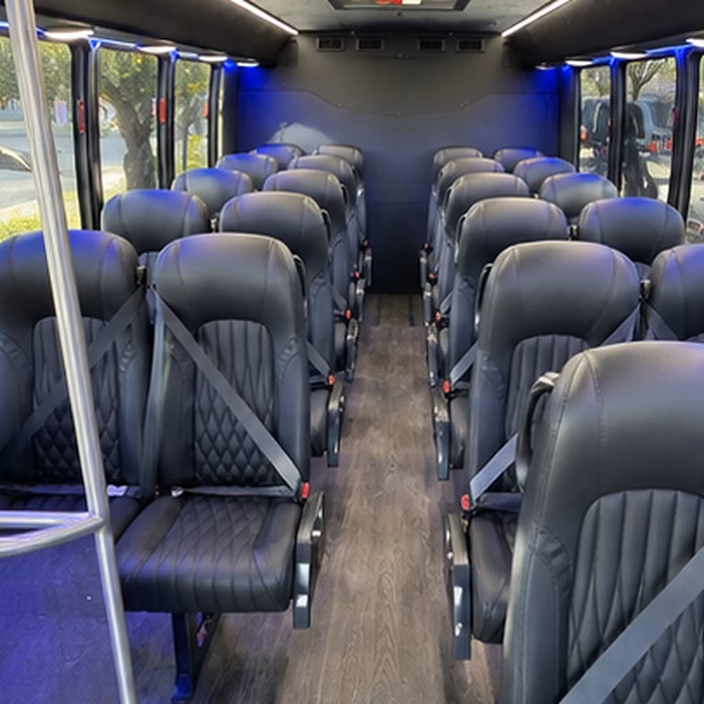 Norfolk Corporate Transportation party bus interior