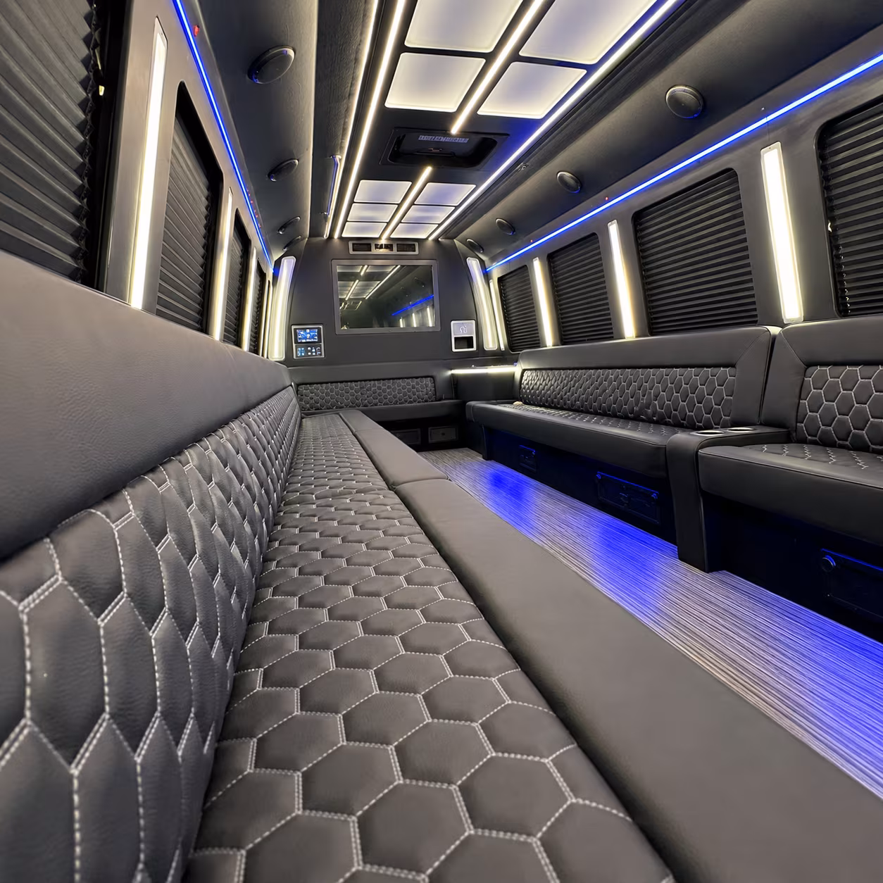 Norfolk Private Event Transportation party bus exterior