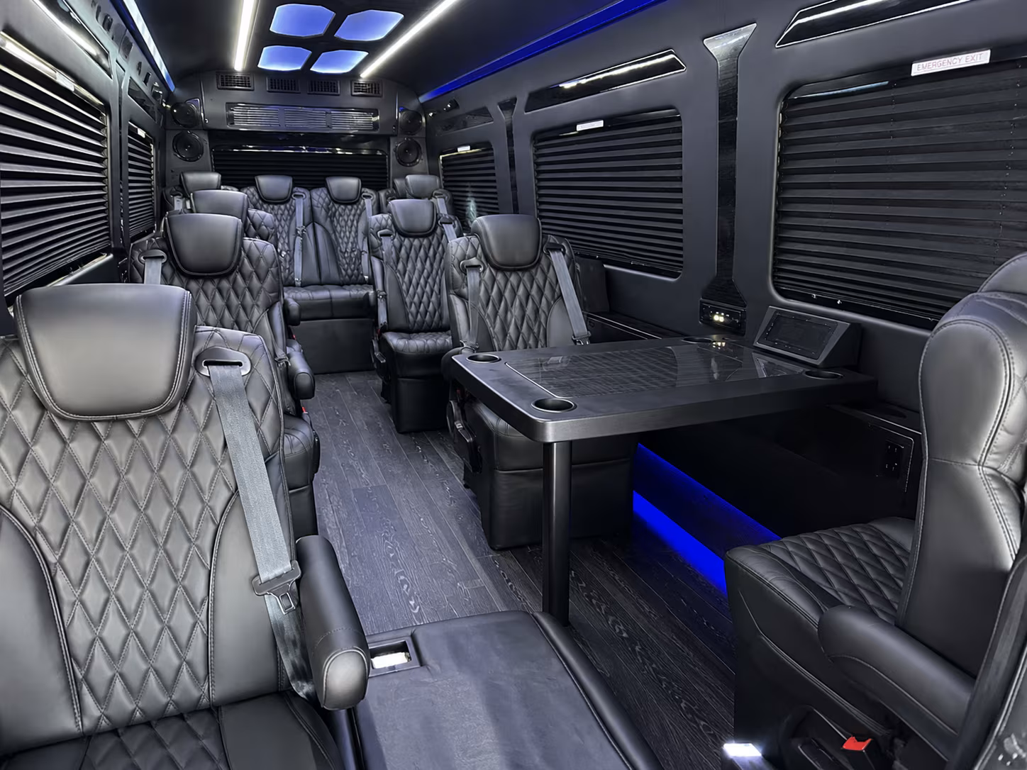 Norfolk School Event Transportation party bus exterior