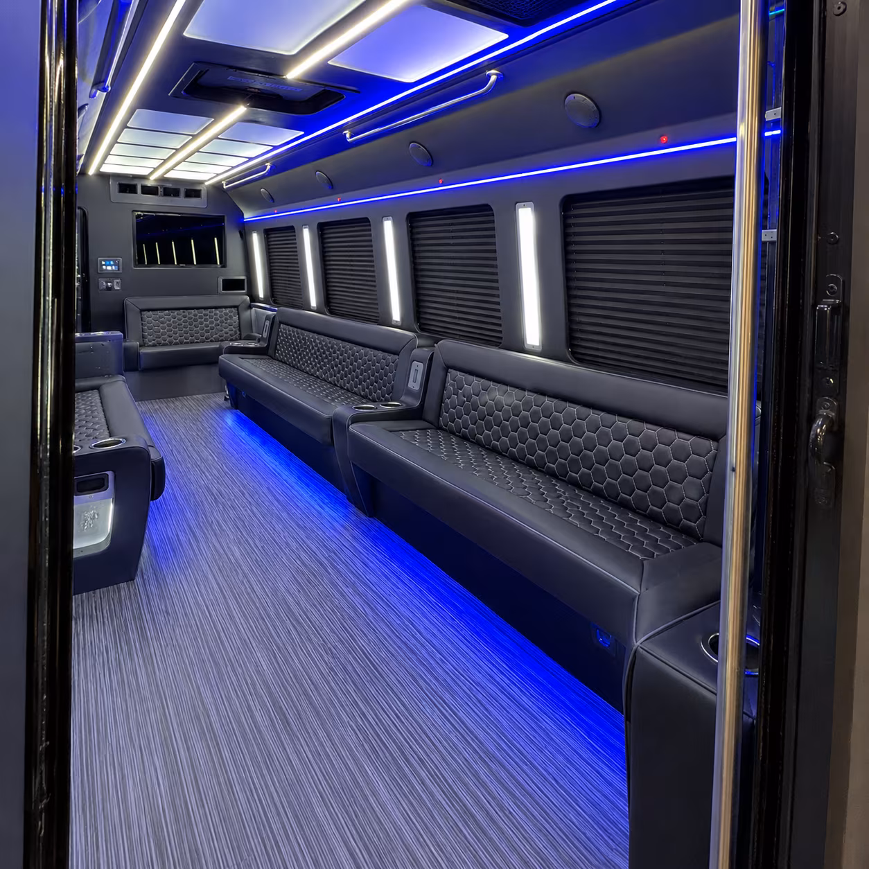 Norfolk Sporting Event Transportation party bus exterior