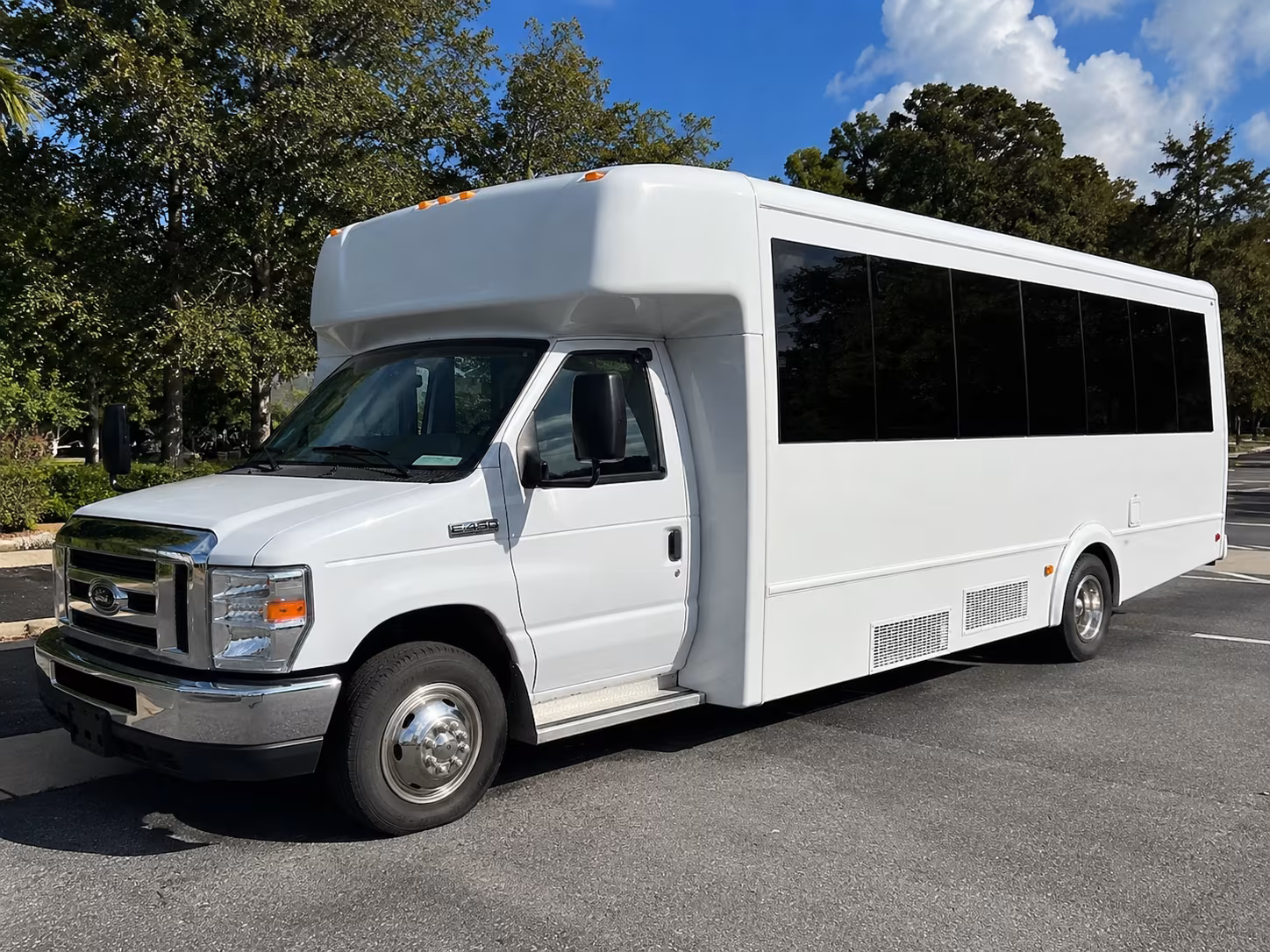 Norfolk Sporting Event Transportation party bus exterior