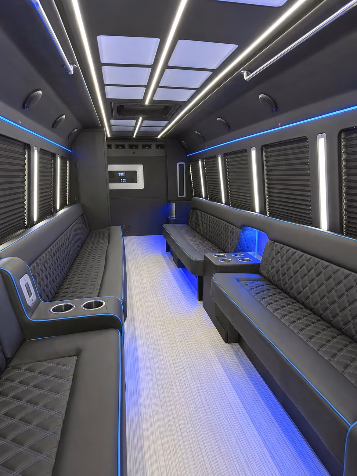 Norfolk Sporting Event Transportation party bus interior