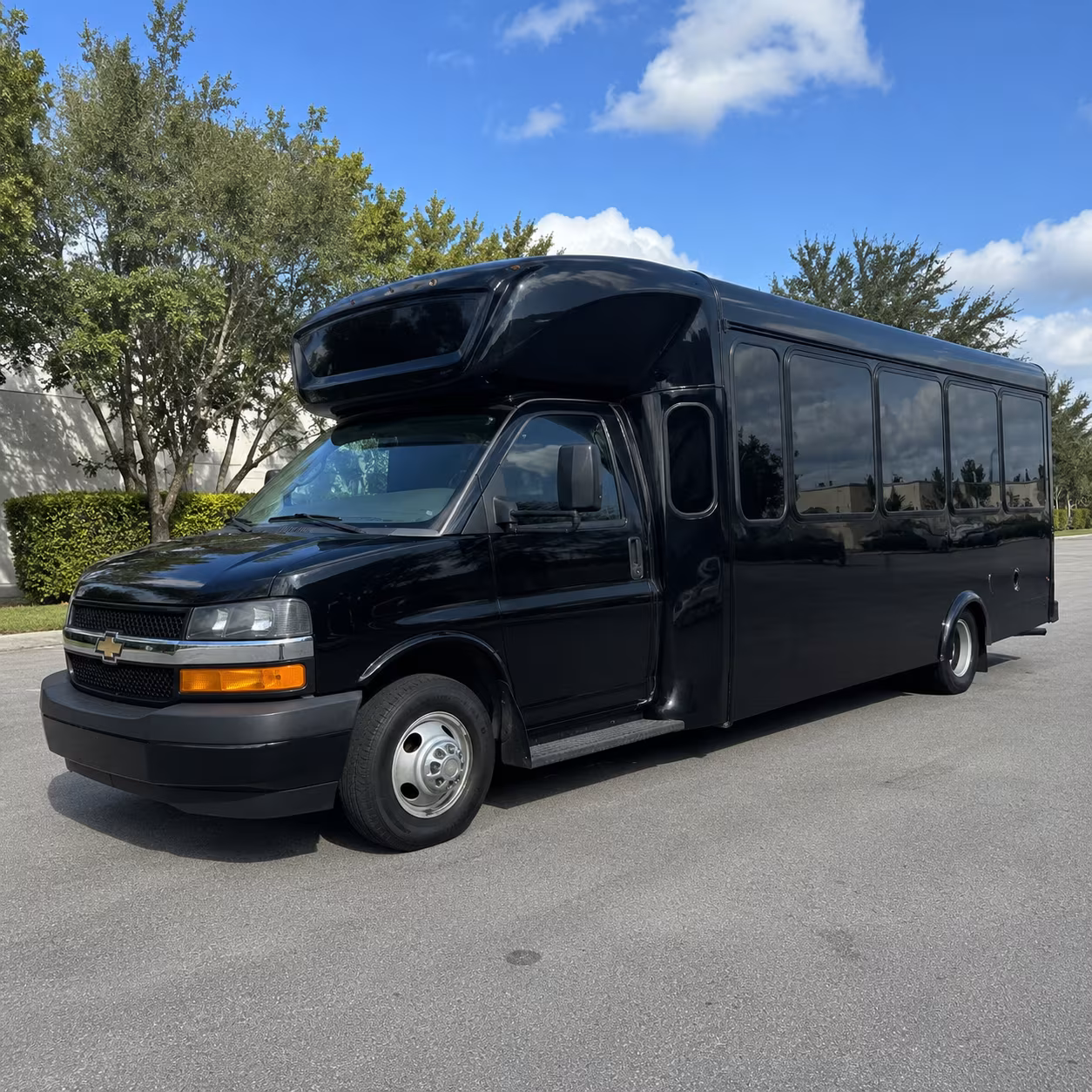 Norfolk Wedding Transportation party bus exterior
