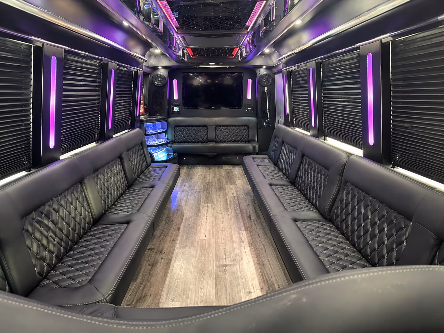Norfolk Wedding Transportation onboard seating