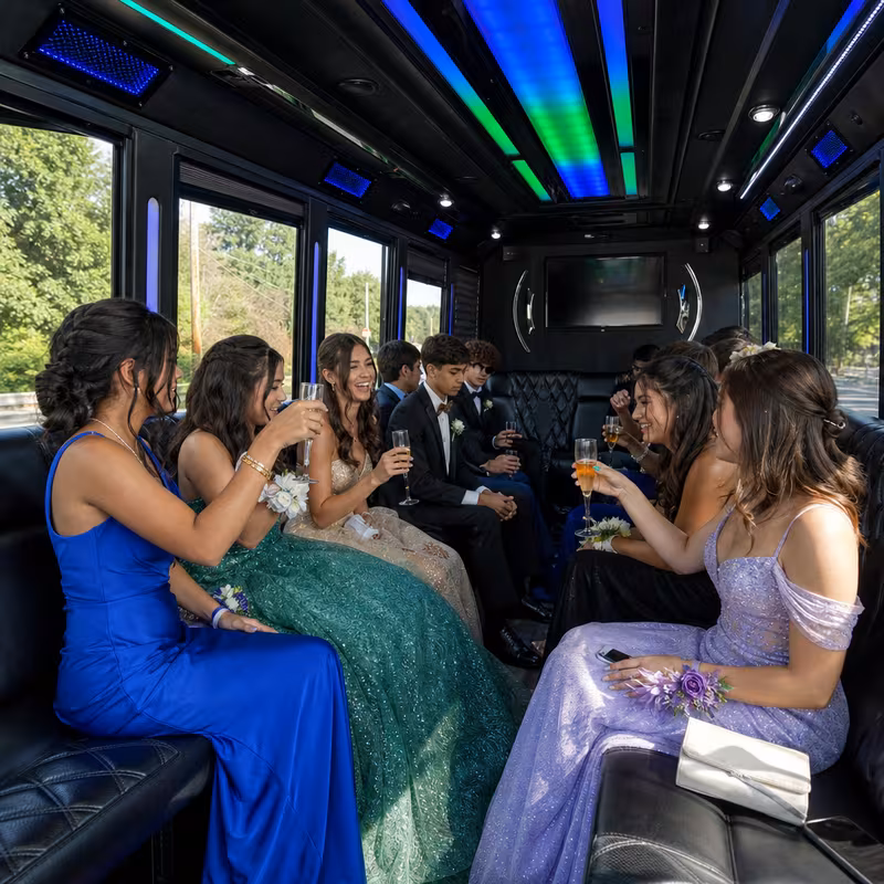 Norfolk Prom & Homecoming Transportation fleet vehicle